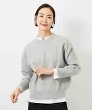 FMFBD80150 MICHEL KLEIN(ミッシェルクラン) クルーネックプルオーバー ライトブルー