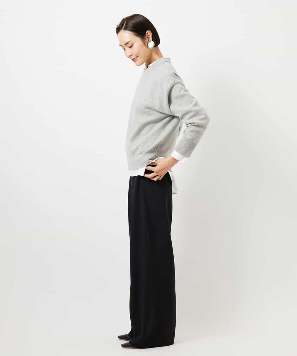 FMFBD80150 MICHEL KLEIN(ミッシェルクラン) クルーネックプルオーバー ライトブルー