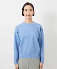 FMFBD80150 MICHEL KLEIN(ミッシェルクラン) クルーネックプルオーバー ライトブルー