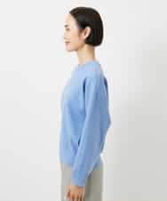 FMFBD80150 MICHEL KLEIN(ミッシェルクラン) クルーネックプルオーバー ライトブルー