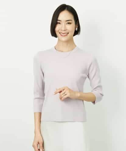 FMFDD01190 MICHEL KLEIN [アンサンブル対応]コンパクトニットプルオーバー