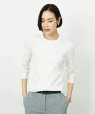 FMFDD01190 MICHEL KLEIN(ミッシェルクラン) [アンサンブル対応]コンパクトニットプルオーバー ホワイト