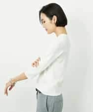 FMFDD01190 MICHEL KLEIN(ミッシェルクラン) [アンサンブル対応]コンパクトニットプルオーバー ホワイト