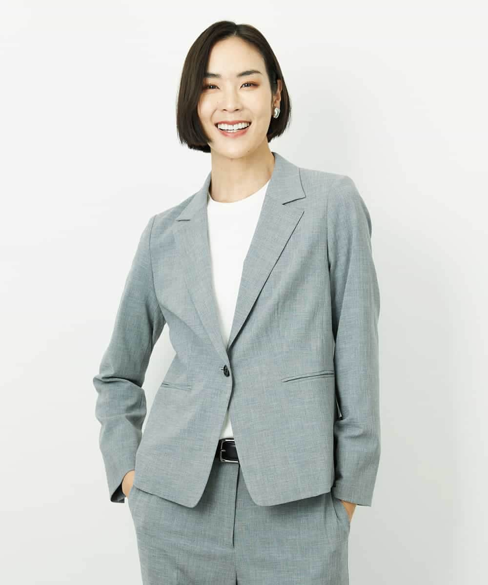 FMFDD01190 MICHEL KLEIN(ミッシェルクラン) [アンサンブル対応]コンパクトニットプルオーバー ホワイト