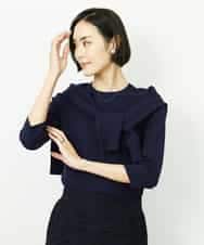 FMFDD01190 MICHEL KLEIN(ミッシェルクラン) [アンサンブル対応]コンパクトニットプルオーバー ホワイト