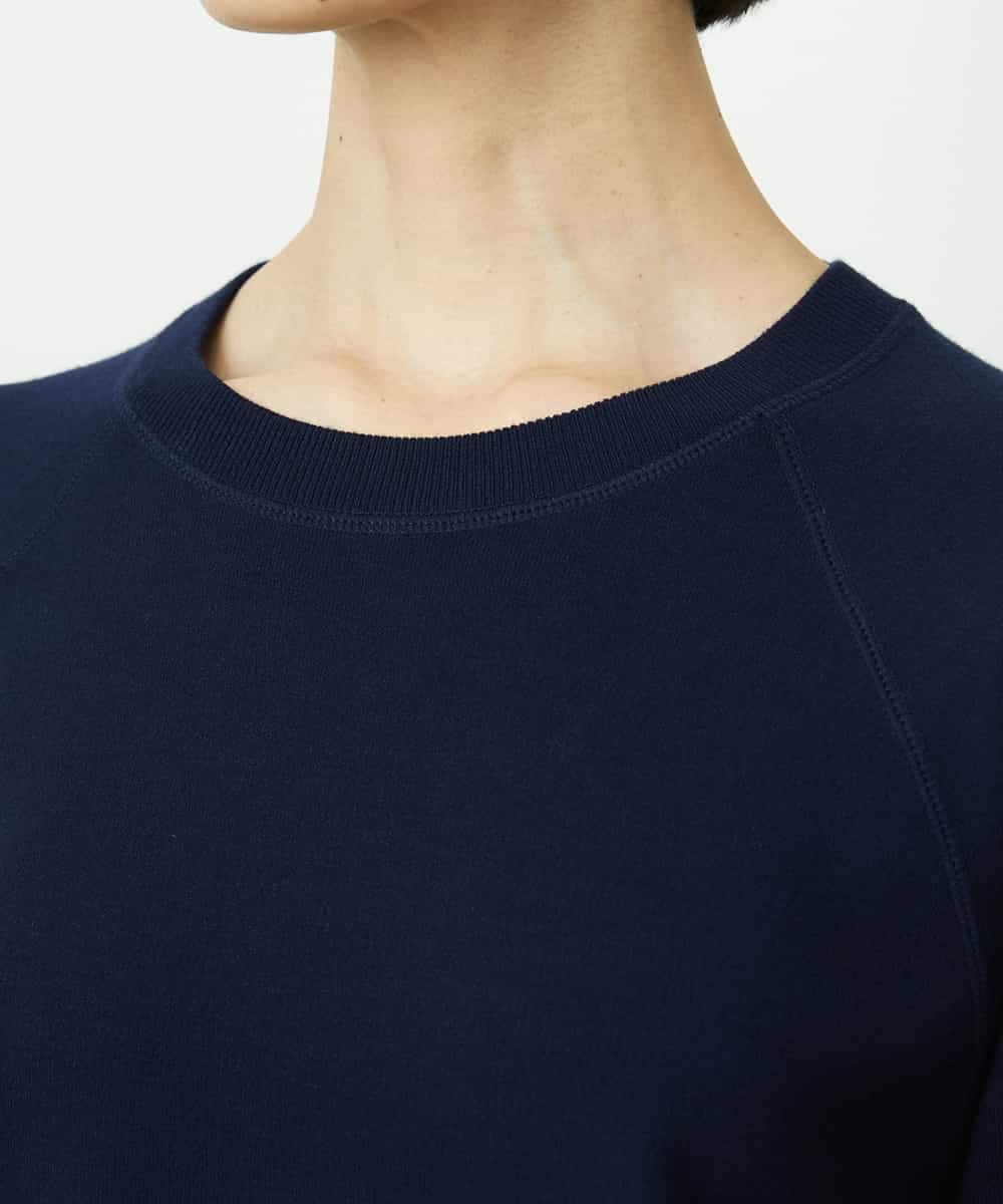 FMFDD02210 MICHEL KLEIN(ミッシェルクラン) ドロストラグランニットプルオーバー ネイビー