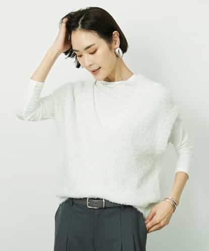 FMFDD03240 MICHEL KLEIN ツィードライクVネックベスト