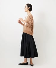 FMFDD13210 MICHEL KLEIN(ミッシェルクラン) Vネックニットプルオーバー ブルー