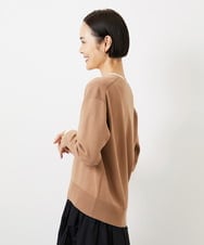 FMFDD13210 MICHEL KLEIN(ミッシェルクラン) Vネックニットプルオーバー ブルー