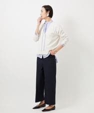 FMFDD13210 MICHEL KLEIN(ミッシェルクラン) Vネックニットプルオーバー ブルー