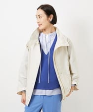 FMFDD13210 MICHEL KLEIN(ミッシェルクラン) Vネックニットプルオーバー ブルー