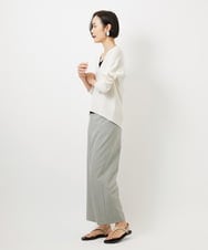 FMFDD13210 MICHEL KLEIN(ミッシェルクラン) Vネックニットプルオーバー ブルー