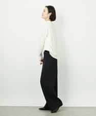 FMFDD13210 MICHEL KLEIN(ミッシェルクラン) Vネックニットプルオーバー ブルー