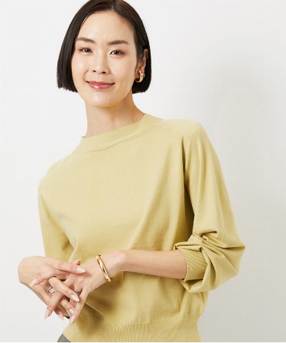 FMFDD15190 MICHEL KLEIN ホールガーメント(R)ボトルネックニット