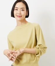 FMFDD15190 MICHEL KLEIN(ミッシェルクラン) ホールガーメント(R)ボトルネックニット イエロー