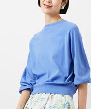 FMFDD15190 MICHEL KLEIN(ミッシェルクラン) ホールガーメント(R)ボトルネックニット ブルー