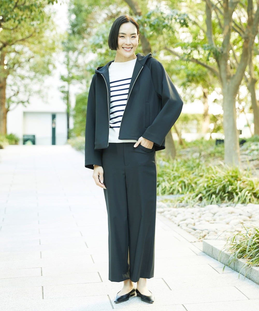 FMFDD15190 MICHEL KLEIN(ミッシェルクラン) ホールガーメント(R)ボトルネックニット アイボリー