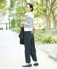 FMFDD15190 MICHEL KLEIN(ミッシェルクラン) ホールガーメント(R)ボトルネックニット アイボリー