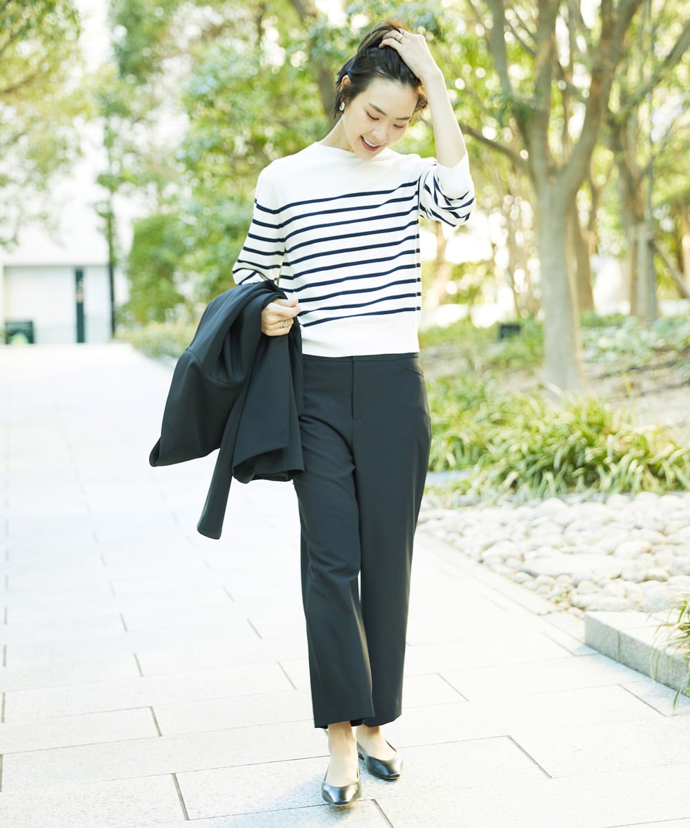 FMFDD15190 MICHEL KLEIN(ミッシェルクラン) ホールガーメント(R)ボトルネックニット アイボリー