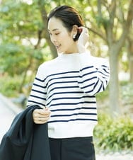 FMFDD15190 MICHEL KLEIN(ミッシェルクラン) ホールガーメント(R)ボトルネックニット アイボリー