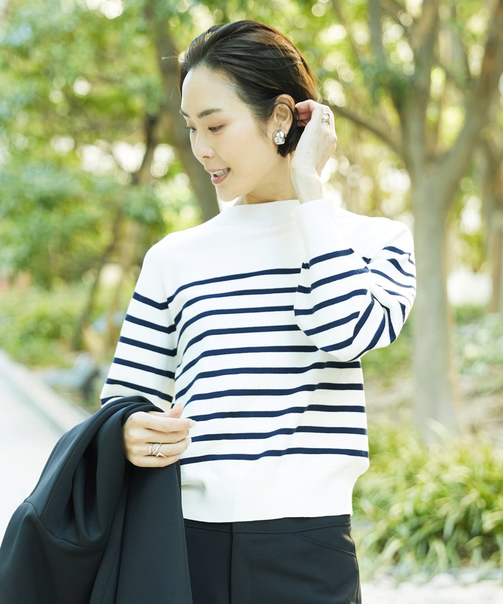 FMFDD15190 MICHEL KLEIN ホールガーメント(R)ボトルネックニット