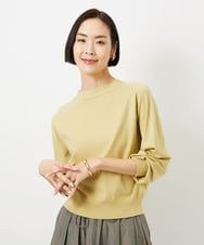 FMFDD15190 MICHEL KLEIN(ミッシェルクラン) ホールガーメント(R)ボトルネックニット アイボリー