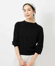 FMFDD15190 MICHEL KLEIN(ミッシェルクラン) ホールガーメント(R)ボトルネックニット ブラック