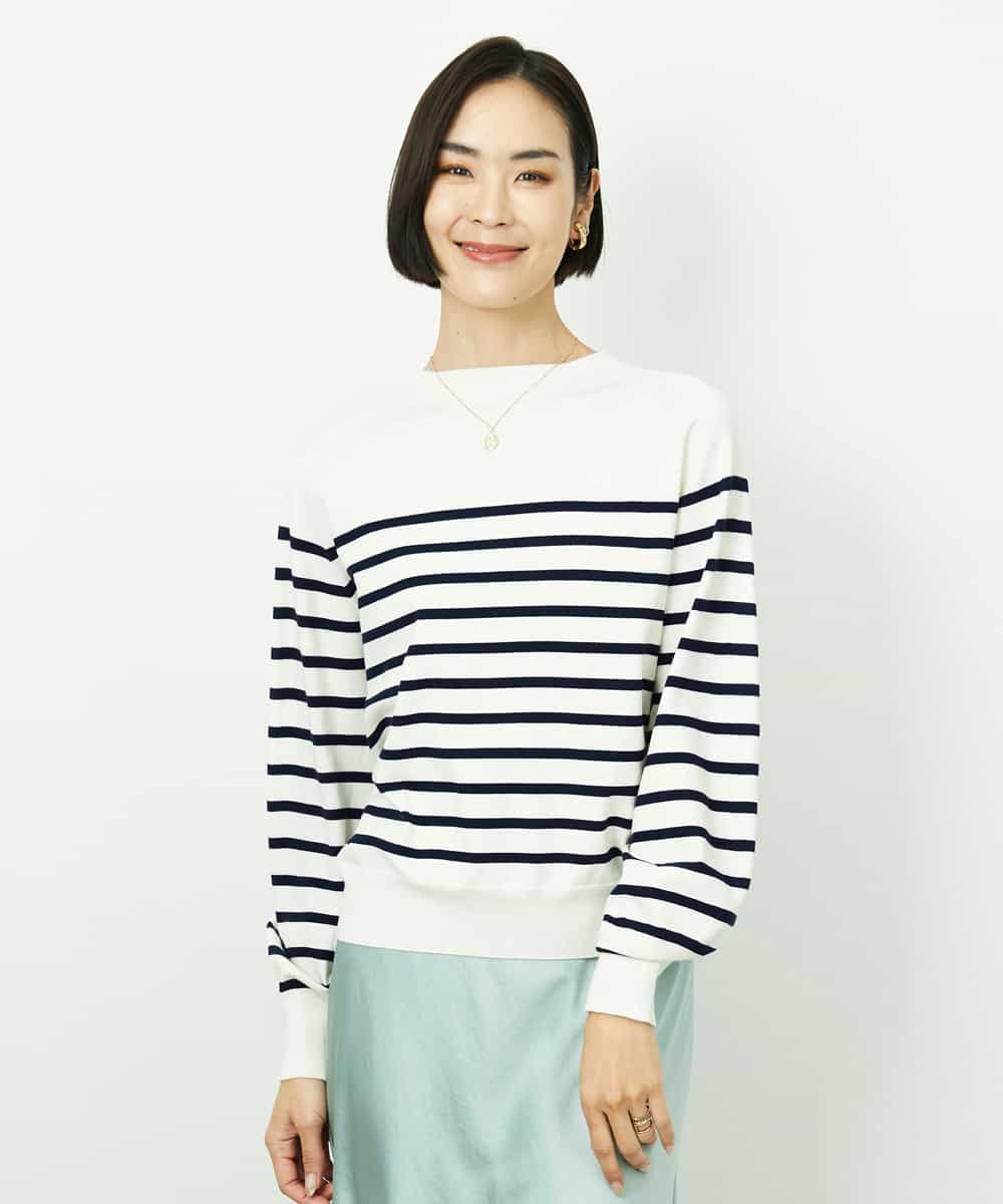 FMFDD15190 MICHEL KLEIN(ミッシェルクラン) ホールガーメント(R)ボトルネックニット アイボリー