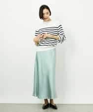 FMFDD15190 MICHEL KLEIN(ミッシェルクラン) ホールガーメント(R)ボトルネックニット アイボリー