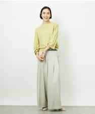 FMFDD15190 MICHEL KLEIN(ミッシェルクラン) ホールガーメント(R)ボトルネックニット アイボリー