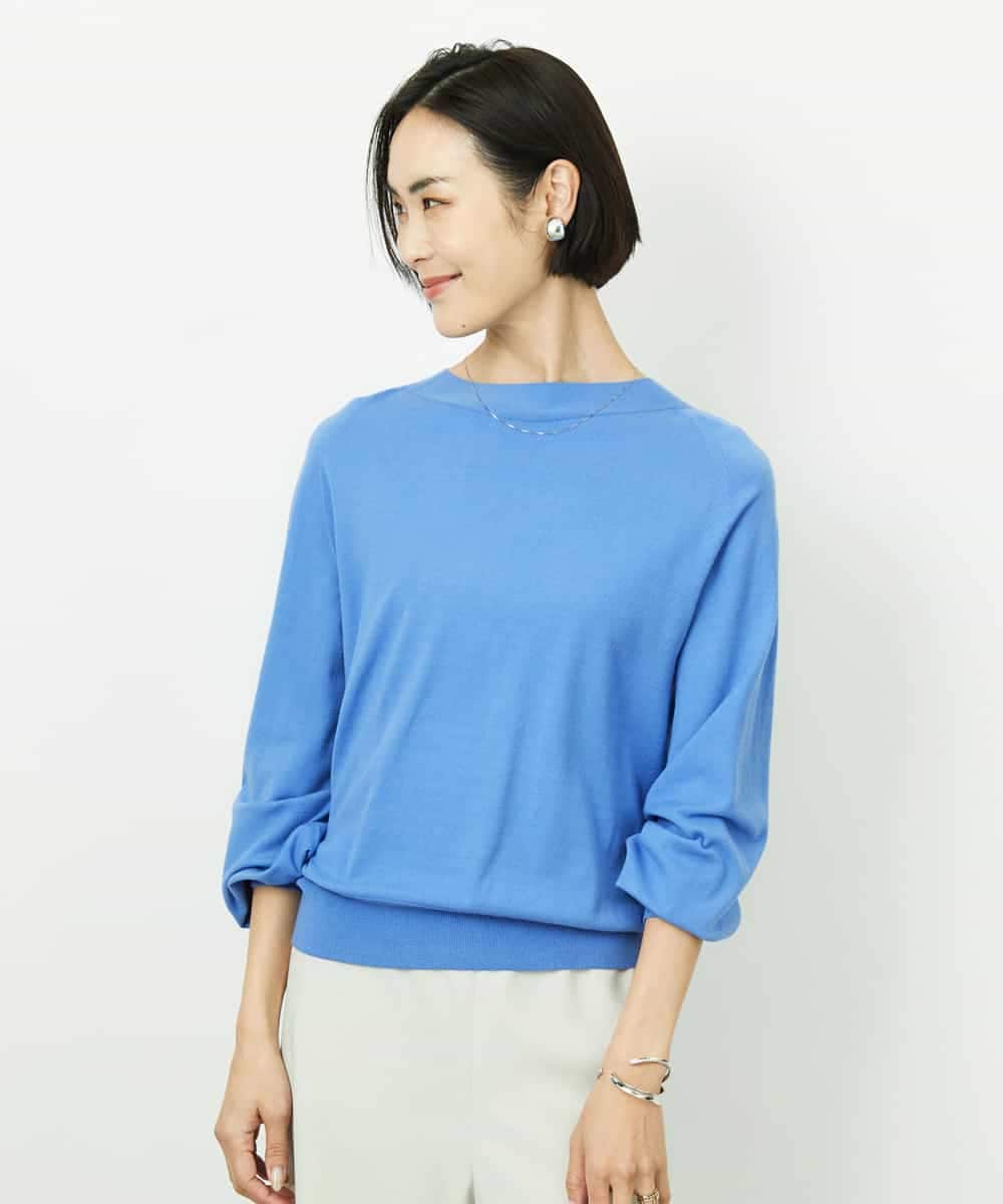 FMFDD15190 MICHEL KLEIN(ミッシェルクラン) ホールガーメント(R)ボトルネックニット アイボリー