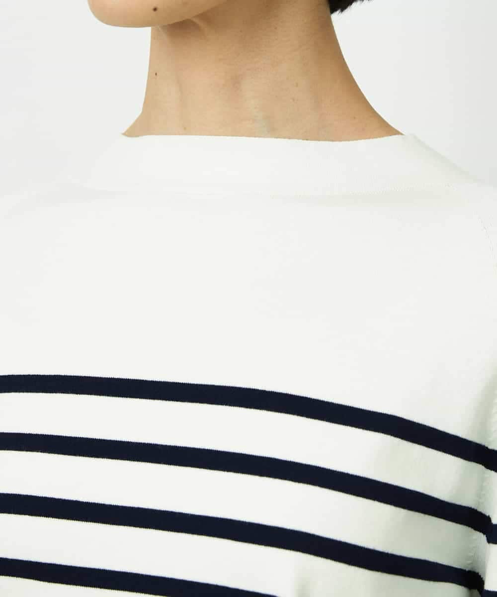 FMFDD15190 MICHEL KLEIN(ミッシェルクラン) ホールガーメント(R)ボトルネックニット アイボリー