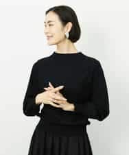 FMFDD15190 MICHEL KLEIN(ミッシェルクラン) ホールガーメント(R)ボトルネックニット ブラック