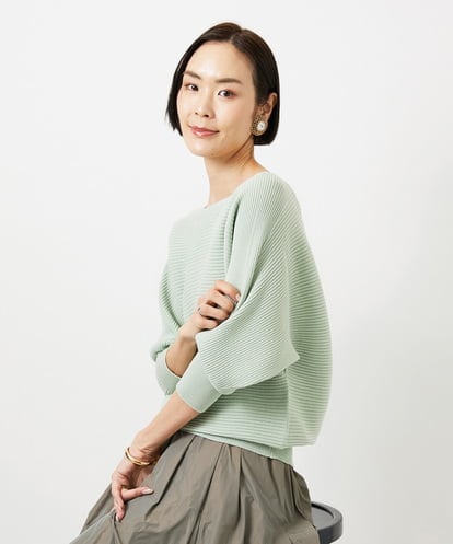 FMFDD17190 MICHEL KLEIN ［定番人気］ホールガーメント(R)ドルマンスリーブニット