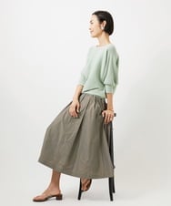 FMFDD17190 MICHEL KLEIN(ミッシェルクラン) ［定番人気］ホールガーメント(R)ドルマンスリーブニット アイボリー