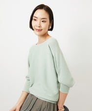 FMFDD17190 MICHEL KLEIN(ミッシェルクラン) ［定番人気］ホールガーメント(R)ドルマンスリーブニット アイボリー