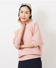 FMFDD17190 MICHEL KLEIN(ミッシェルクラン) ［定番人気］ホールガーメント(R)ドルマンスリーブニット アイボリー