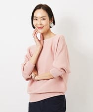 FMFDD17190 MICHEL KLEIN(ミッシェルクラン) ［定番人気］ホールガーメント(R)ドルマンスリーブニット アイボリー