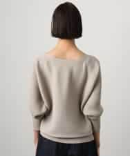 FMFDD17190 MICHEL KLEIN(ミッシェルクラン) ［定番人気］ホールガーメント(R)ドルマンスリーブニット ライトイエロー