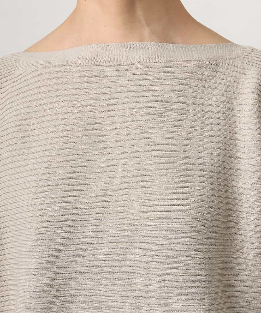 FMFDD17190 MICHEL KLEIN(ミッシェルクラン) ［定番人気］ホールガーメント(R)ドルマンスリーブニット ライトイエロー