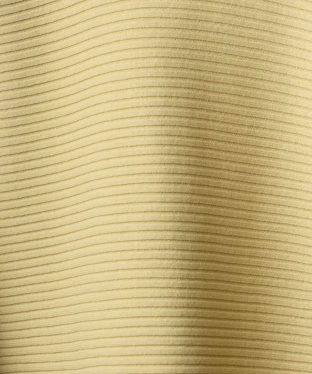 FMFDD17190 MICHEL KLEIN(ミッシェルクラン) ［定番人気］ホールガーメント(R)ドルマンスリーブニット ライトイエロー