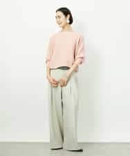 FMFDD17190 MICHEL KLEIN(ミッシェルクラン) ［定番人気］ホールガーメント(R)ドルマンスリーブニット アイボリー