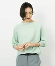 FMFDD17190 MICHEL KLEIN(ミッシェルクラン) ［定番人気］ホールガーメント(R)ドルマンスリーブニット アイボリー