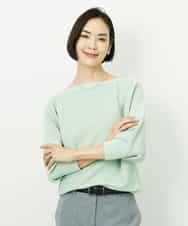 FMFDD17190 MICHEL KLEIN(ミッシェルクラン) ［定番人気］ホールガーメント(R)ドルマンスリーブニット アイボリー