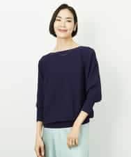 FMFDD17190 MICHEL KLEIN(ミッシェルクラン) ［定番人気］ホールガーメント(R)ドルマンスリーブニット アイボリー