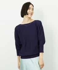 FMFDD17190 MICHEL KLEIN(ミッシェルクラン) ［定番人気］ホールガーメント(R)ドルマンスリーブニット アイボリー