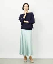 FMFDD17190 MICHEL KLEIN(ミッシェルクラン) ［定番人気］ホールガーメント(R)ドルマンスリーブニット アイボリー