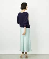 FMFDD17190 MICHEL KLEIN(ミッシェルクラン) ［定番人気］ホールガーメント(R)ドルマンスリーブニット アイボリー