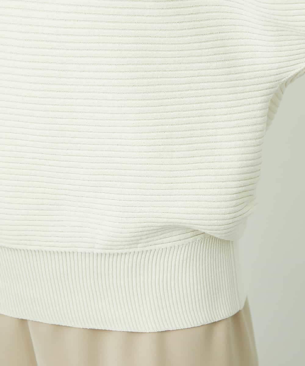 FMFDD17190 MICHEL KLEIN(ミッシェルクラン) ［定番人気］ホールガーメント(R)ドルマンスリーブニット アイボリー