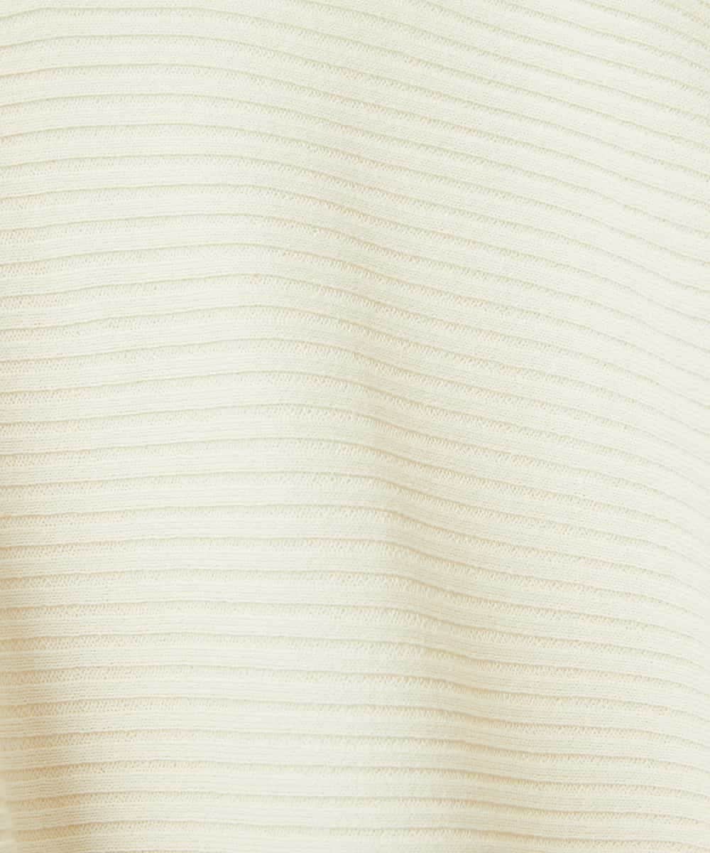 FMFDD17190 MICHEL KLEIN(ミッシェルクラン) ［定番人気］ホールガーメント(R)ドルマンスリーブニット アイボリー